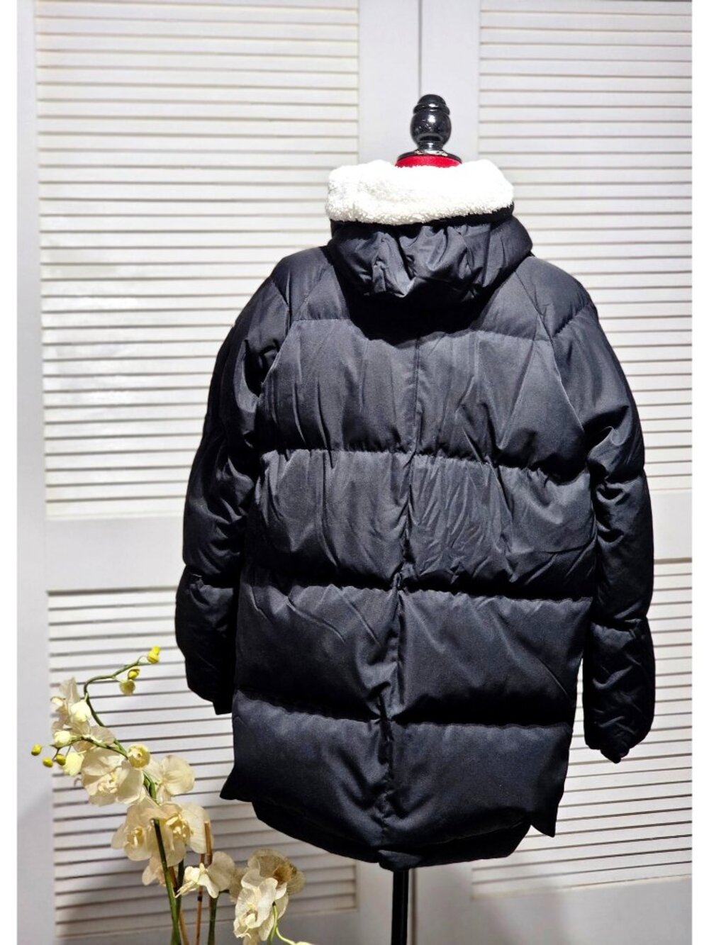 Orolay Women's Black Hooded Down Jacket With Fleece Lining Size Large 318 - Picture 12 of 16